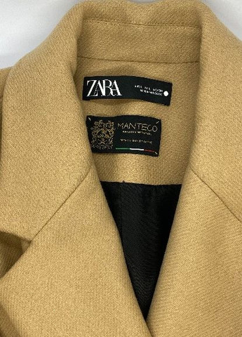 Бежевое демисезонное Пальто однобортное Zara