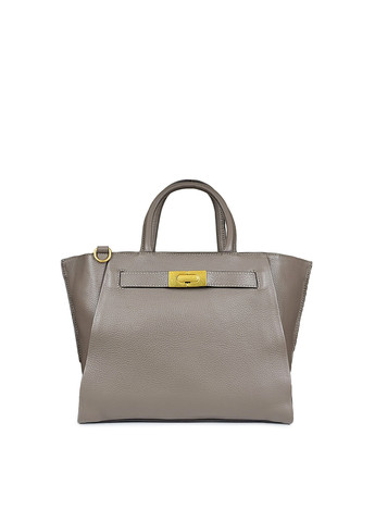 Жіноча шкіряна сумочка велика бежева, 601 беж, Fashion (266902184)
