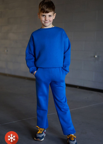 Синие спортивные зимние зауженные брюки Garne