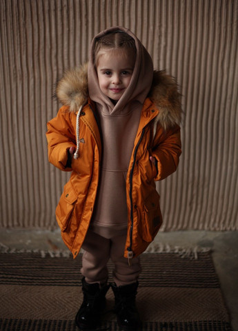 Жовта зимня парка зимова куртка Little Bunny