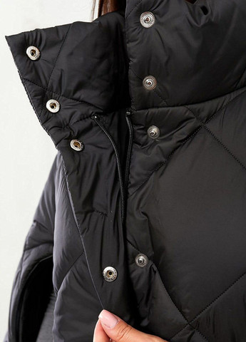 Чорне зимнє Зимове жіноче пальто Liton