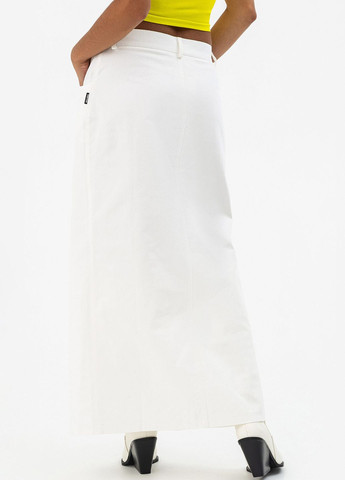 Белая кэжуал однотонная юбка Garne