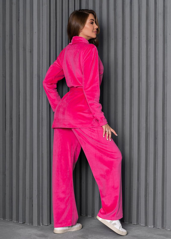 Розовая всесезон домашняя одежда кофта + брюки ISSA PLUS 13666
