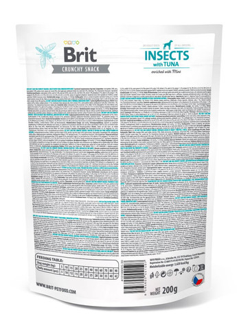 Лакомства для собак Care Dog Crunchy Cracker Insects with Tuna для свежести дыхания насекомые, тунец и мята, 200 г Brit (266900392)