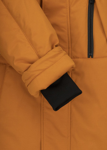 Оранжевая зимняя куртка No Brand
