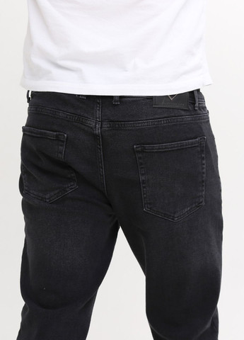 Чоловічі джинси МОМ чорні варені зі стрейчем JEANSclub MOM (266914579)