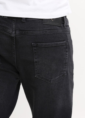 Чоловічі джинси МОМ чорні варені зі стрейчем JEANSclub MOM (266914579)