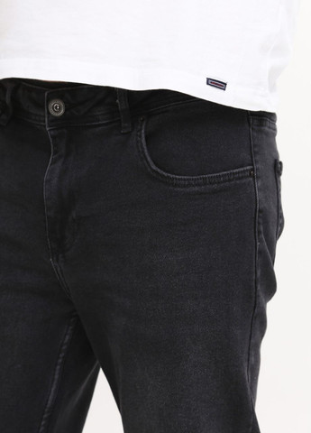 Чоловічі джинси МОМ чорні варені зі стрейчем JEANSclub MOM (266914579)