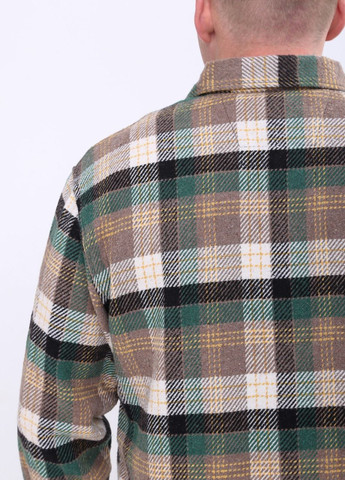 Зеленая повседневный рубашка в клетку Jean Piere