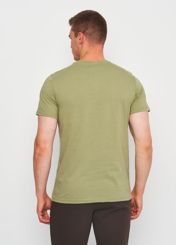 Хаки (оливковая) футболка для мужчин с коротким рукавом Роза
