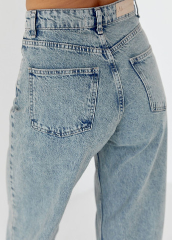 Женские джинсы-варенки wide leg с защипами Lurex - (266993999)
