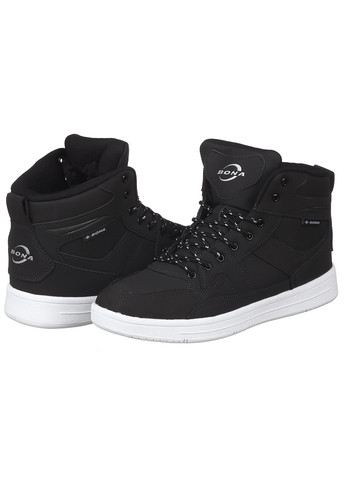 Черные зимние мужские кроссовки 853d-6 Bona