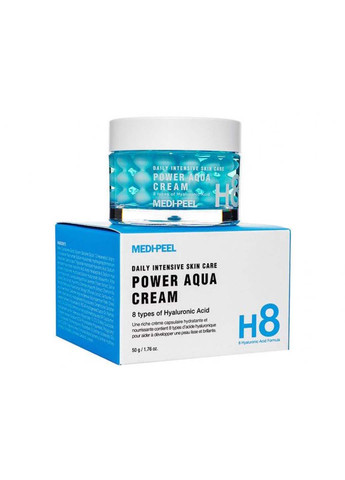 Зволожуючий крем із пептидними капсулами Power Aqua Cream 50 мл Medi-Peel (266997136)