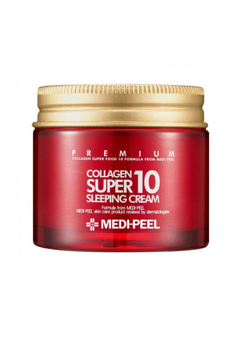Антивіковий нічний крем з колагеном Collagen Super 10 Sleeping Cream 70 мл Medi-Peel (266997138)