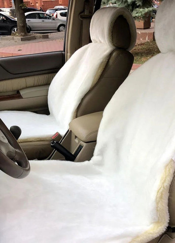 Автонакидка хутряна чохол для переднього сидіння автомобіля з овчини ААА (267149037)