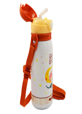 Детский Термос-поилка с ремешком 450 мл Оранжевый A-Plus (267230194)