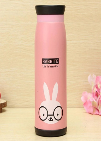 Бутылочка-термос с рисунком, кролик 0,5 л No Brand (267149086)