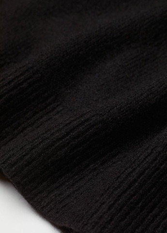Черное повседневный платье вязаное H&M однотонное