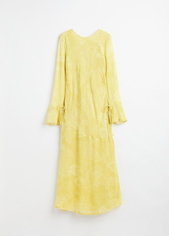 Жовтий повсякденний сукня H&M з квітковим принтом