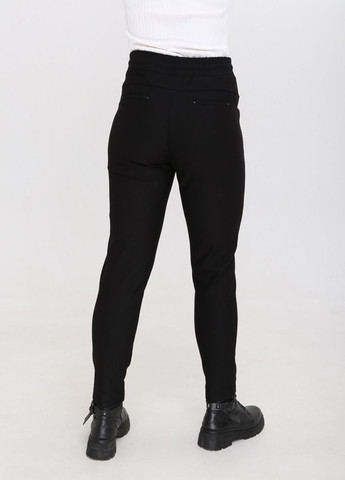 Штани жіночі чорні на флісі МОМ із гумкою на талії Estensivo mom (267226218)