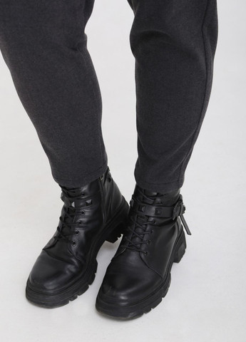 Темно-серые повседневный зимние классические брюки Adorati