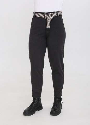 Темно-серые повседневный зимние классические брюки Adorati
