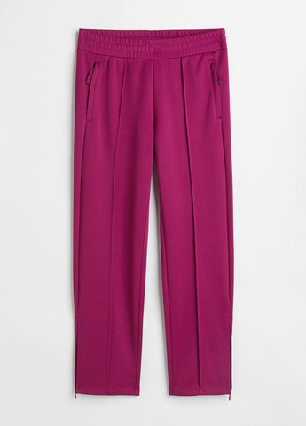 Пурпурные спортивные демисезонные брюки H&M SPORT