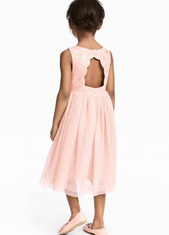 Пудровое платье с пайетками H&M (267144917)
