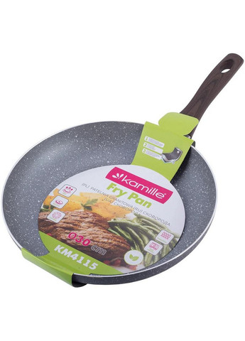 Сковорода Gregers Grey з антипригарним покриттям ILAG Ø30х5х17,5 см Kamille (267149271)