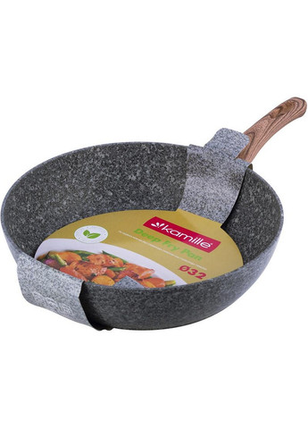 Сковорода-сотейник Grey Marble индукционная с антипригарным покрытием Ø32х8,5 см Kamille (267149289)
