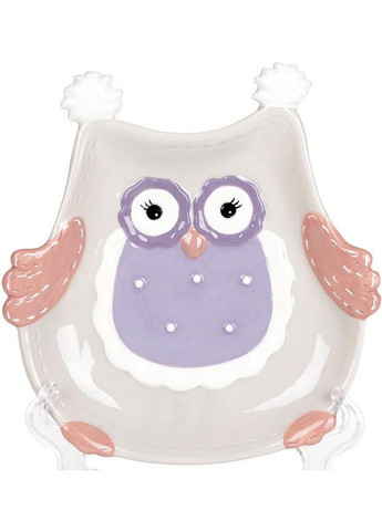 Набор 4 блюда "Owl Family" керамика (десертные тарелки) 18,9х17,7х3,6 см Bona (267148985)
