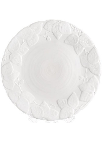 Набір 2 обідні тарілки "White City Листя", фарфор Ø26,5х2 см Bona (267148919)