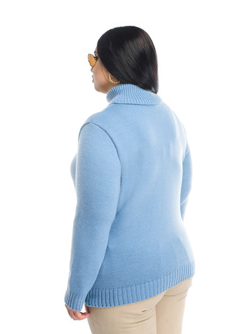 Голубой классический женский свитер SVTR