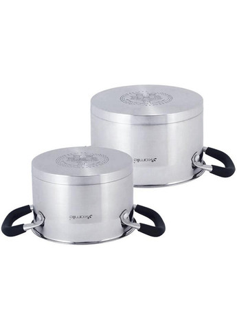 Набор 2 кастрюли Marsaili с силиконовыми ручками Ø16х10,5 см, Ø18х11,5 см Kamille (267149378)