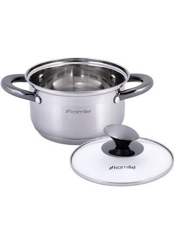 Кастрюля Groningen из нержавеющей стали с 5-слойным индукционным дном Ø16х9,5 см Kamille (267149384)