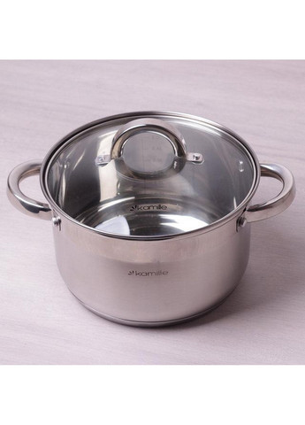 Кастрюля Mystery со стеклянной крышкой Ø20 см Kamille (267149383)