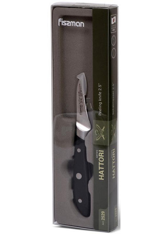 Нож для чистки овощей Hattori из нержавеющей стали 6х11,5 см Fissman (267150299)