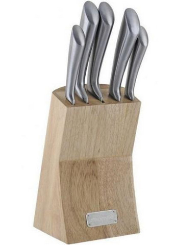 Набор ножей Perfection&Style 5 кухонных ножей и каучуковая колода-подставка Kamille (267150053)