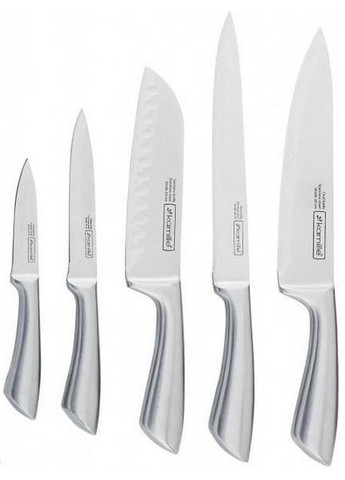 Набор ножей Perfection&Style 5 кухонных ножей и каучуковая колода-подставка Kamille (267150053)