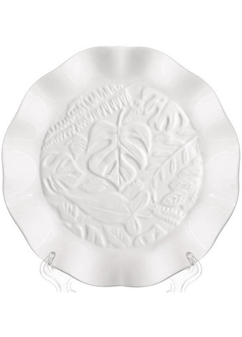 Набір 2 обідні тарілки "White City Монстера", фарфор Ø31х4,5 см Bona (267149891)