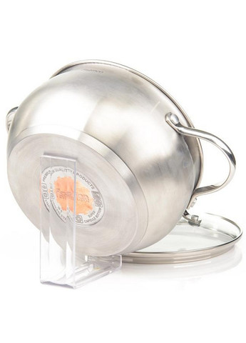 Кастрюля Martinez пузатая из нержавеющей стали Ø16х9хØ13 см Fissman (267150207)