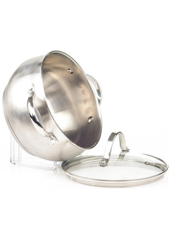 Кастрюля Martinez пузатая из нержавеющей стали Ø20хØ17х11 см Fissman (267150341)