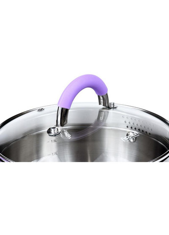 Кастрюля Annette из нержавеющей стали с крышкой-дуршлагом Ø20хØ15х10 см Fissman (267150166)