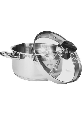 Каструля Elegance із нержавіючої сталі Ø20хØ18,5х10 см Fissman (267150359)