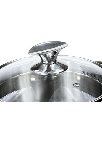 Каструля Elegance із нержавіючої сталі Ø20хØ18,5х10 см Fissman (267150359)