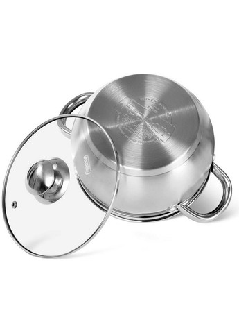 Каструля Prime з нержавіючої сталі Ø16х9,5хØ12,5 см Fissman (267150190)