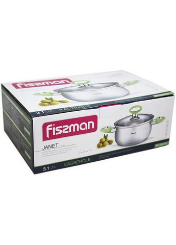 Каструля Janet із нержавіючої сталі з індукційним дном Ø20х10 см, Fissman (267150276)