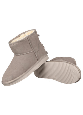 Уггі жіночі зимові низькі теплі без застібки замшеві на низькій підошві повсякденні для прогулянок сірі It ts 5854-17 It is (267218521)