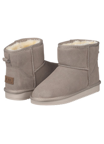 Уггі жіночі зимові низькі теплі без застібки замшеві на низькій підошві повсякденні для прогулянок сірі It ts 5854-17 It is (267218521)