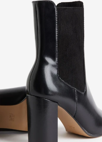 Черные демисезонная ботильоны H&M